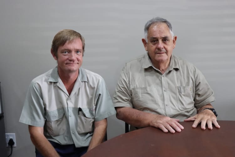 Henco Grobler and Charl Senekal of Senekal Boerdery